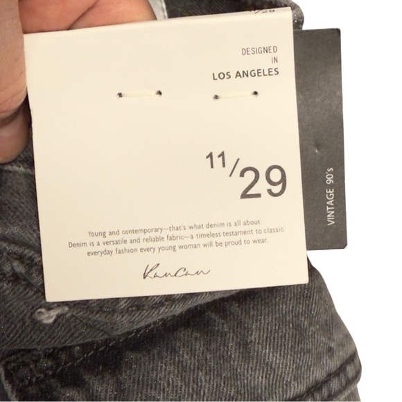 KanCan Estillo Vintage 90s Cargo Mom Jean Shorts Y2K Distressed Hem - Picture 10 of 12